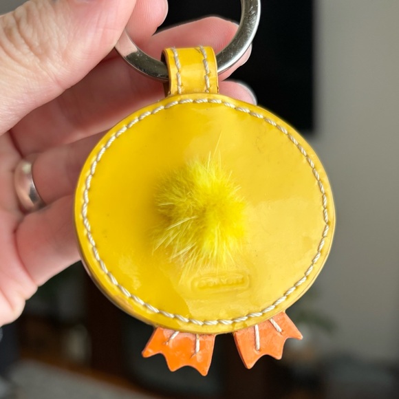 Coach Patent Leather Duck Keychain Charm - Picture 4 of 6